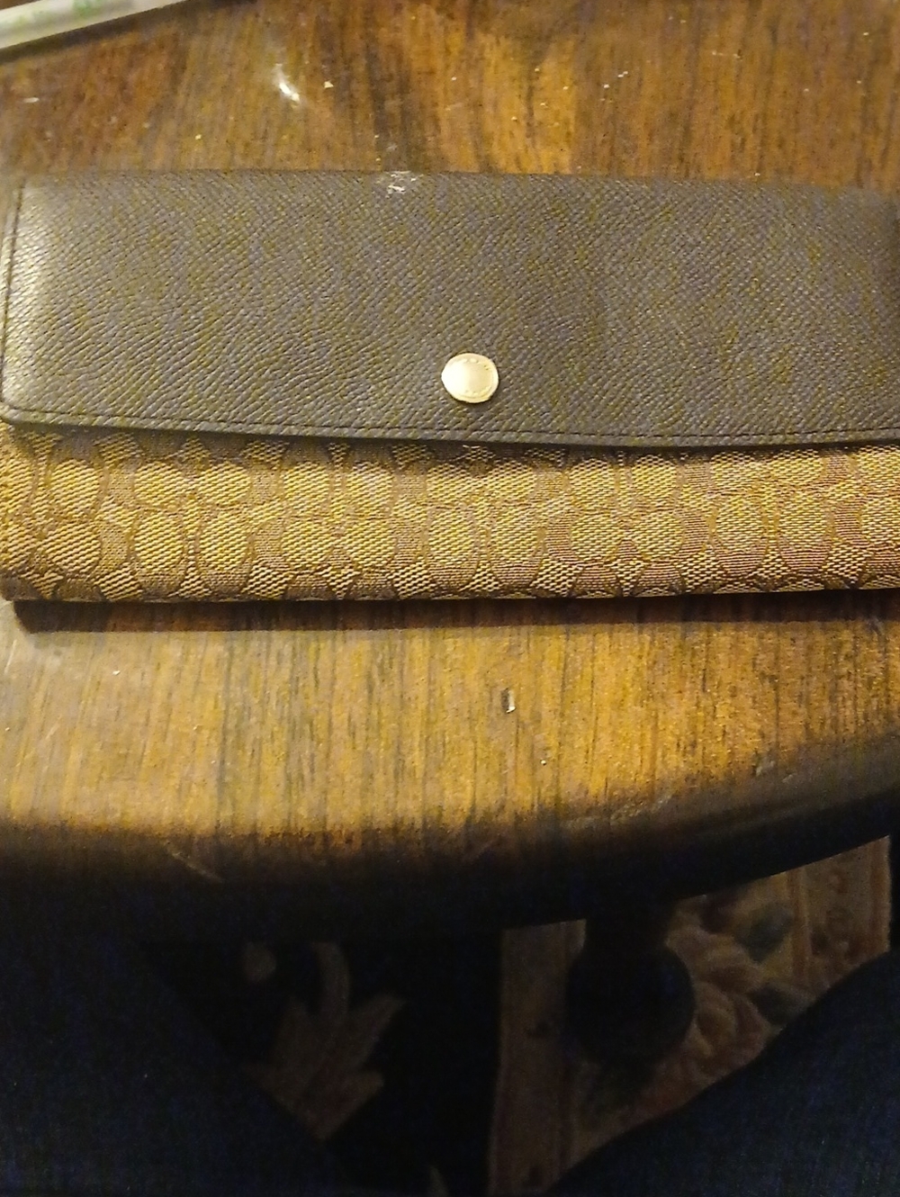 Coach Classic Brown Signature-Print Women’s Wallet
